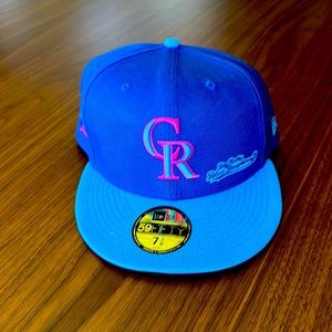 Colorado Rockies Big Rally Blue Raspberry hat